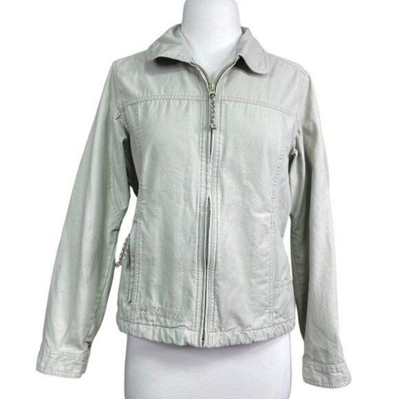 Columbia Jacket Beige Canvas Extra Small - Picture 1 of 5